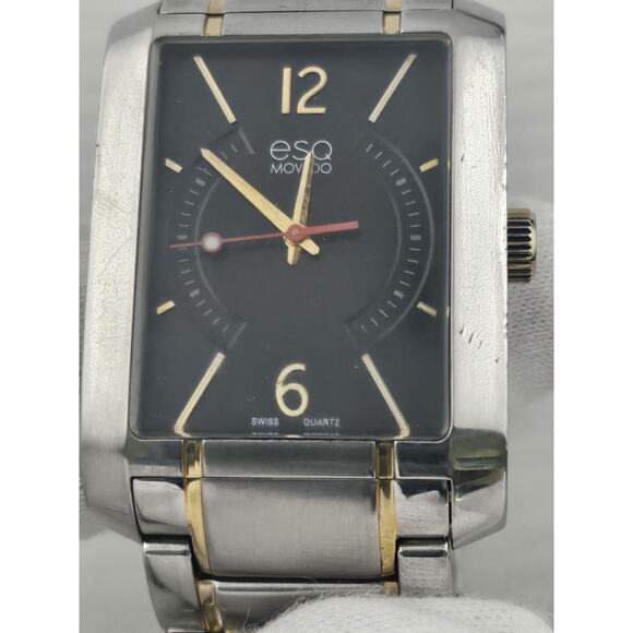 Rare Swiss ESQ Movado Synthesis Men’s Quartz Watch New Battery Tested Runs Well - Picture 6 of 13